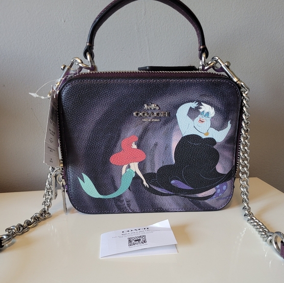Coach Handbags - Coach X Disney Little Mermaid Ursula Small Box Crossbody, BNWT
